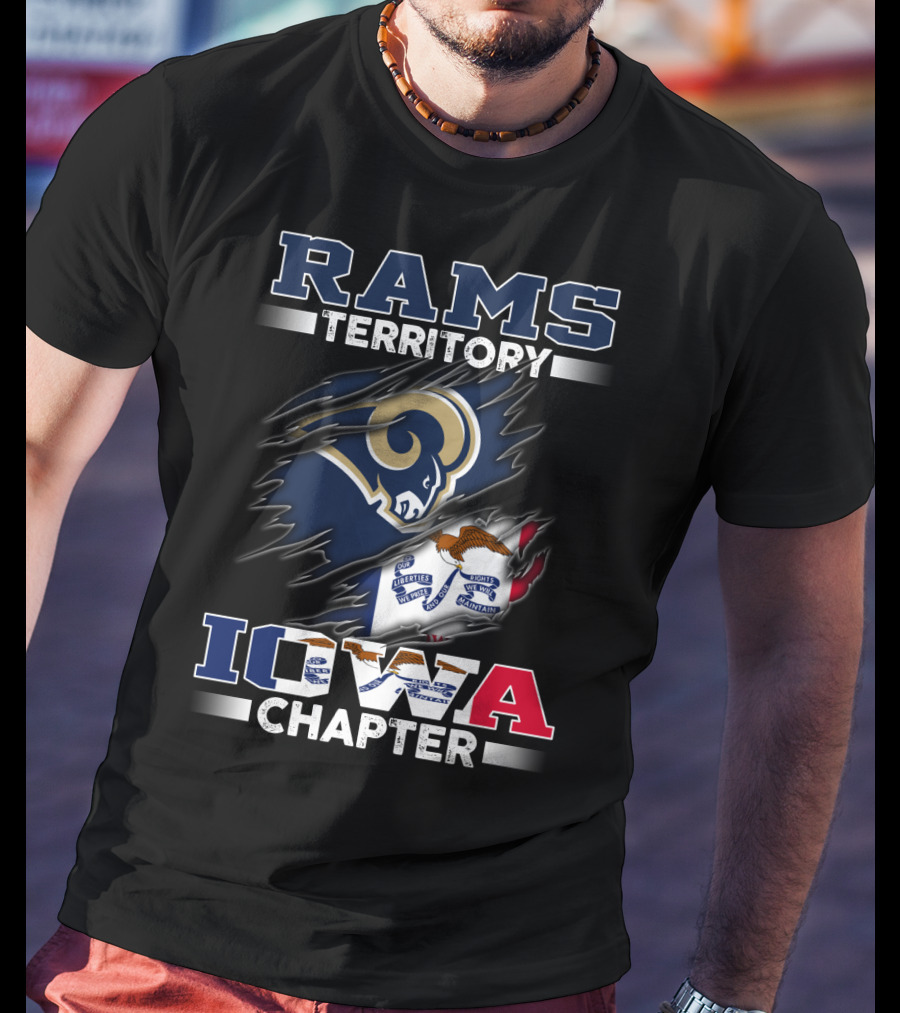 Rams Territory Iowa Chapter Flag T-Shirt