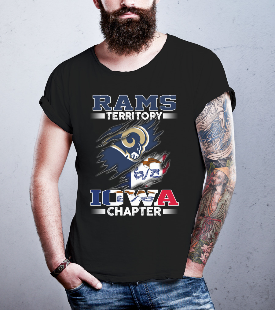 Rams Territory Iowa Chapter Flag T-Shirt