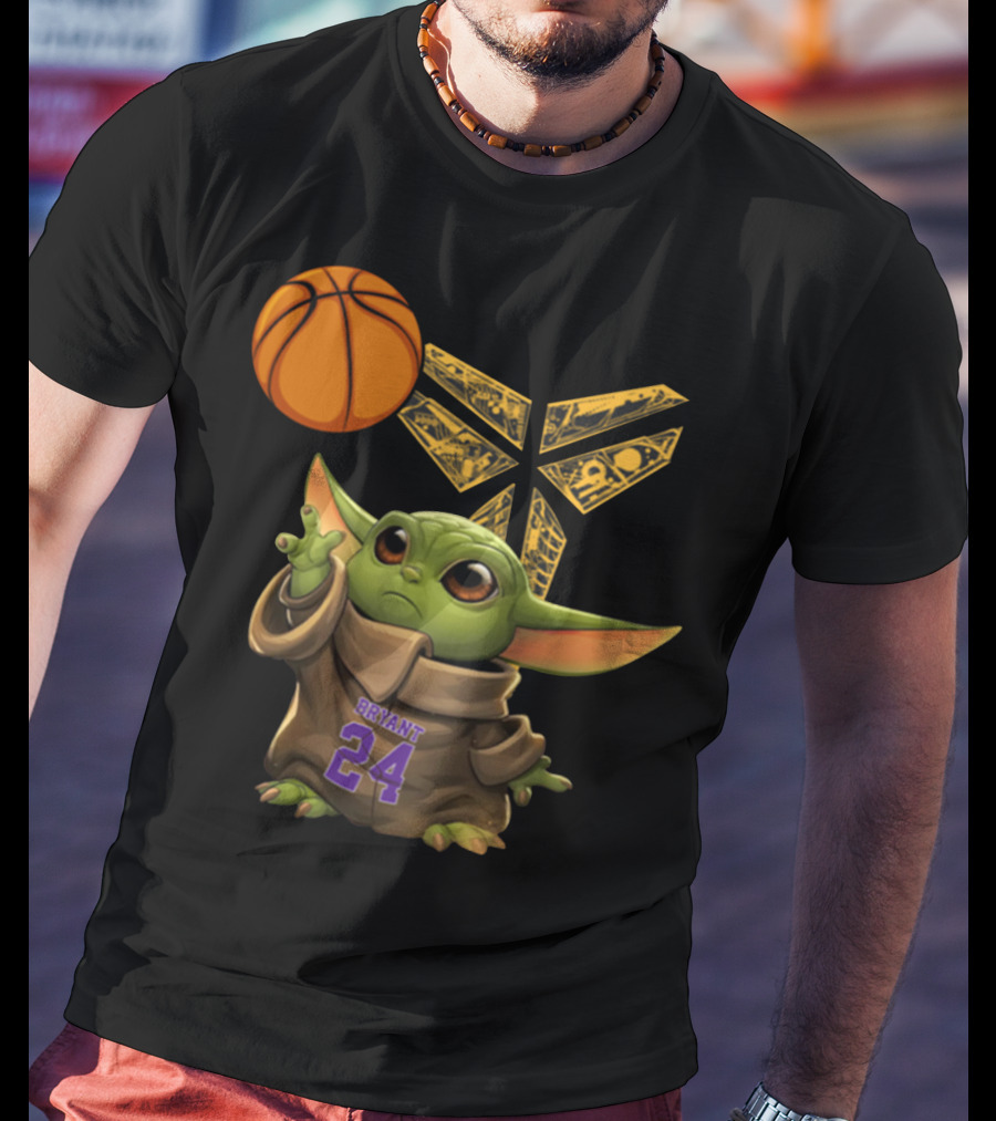 Bryant 24 Basketball Yoda T-Shirt