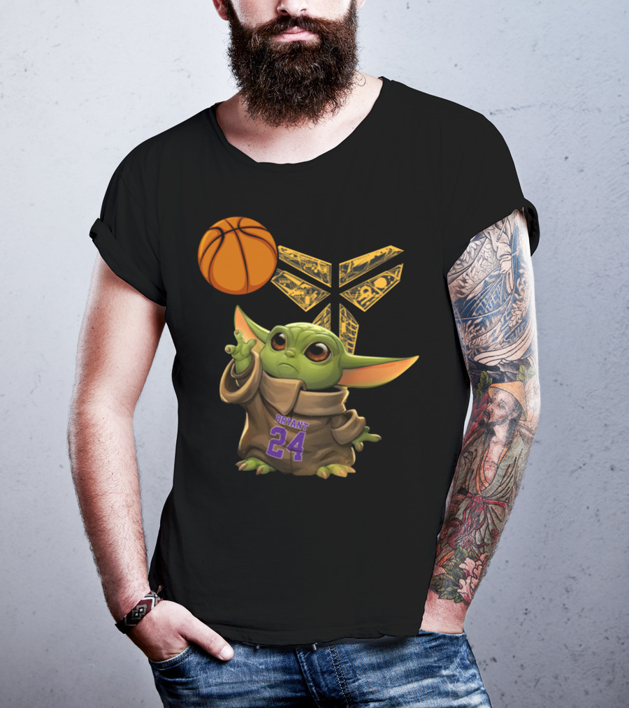 Bryant 24 Basketball Yoda T-Shirt