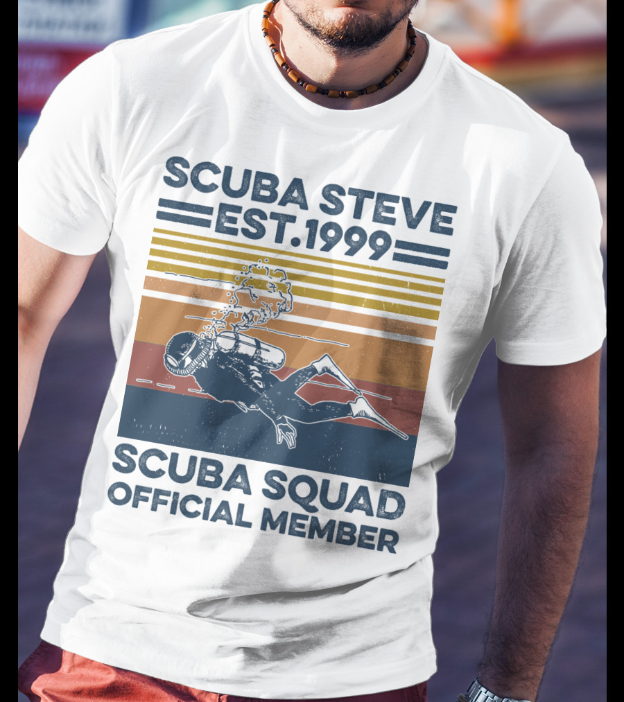 Scuba Steve Est. 1999 Scuba Squad Official Member T-Shirt