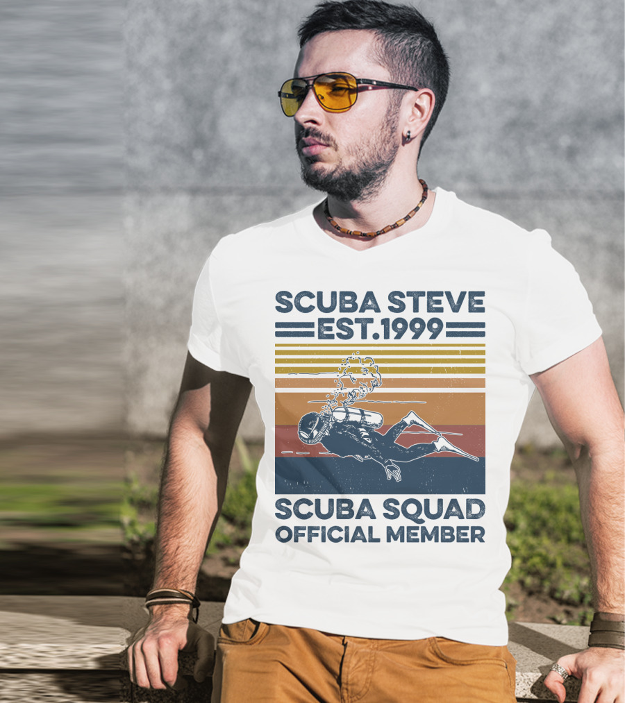 Scuba Steve Est. 1999 Scuba Squad Official Member T-Shirt