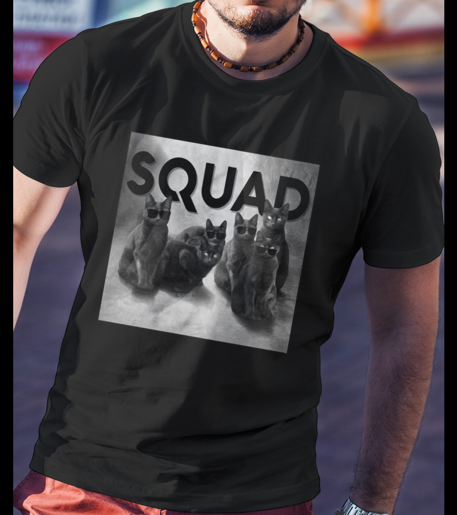 Cat Squad Sunglasses Cool Cats T-Shirt