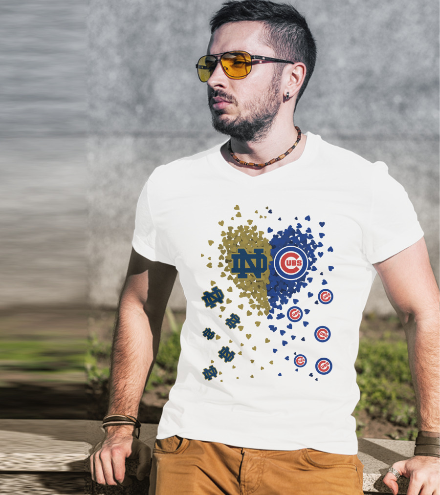 Notre Dame Fighting Irish Cubs Heart Fusion T-Shirt