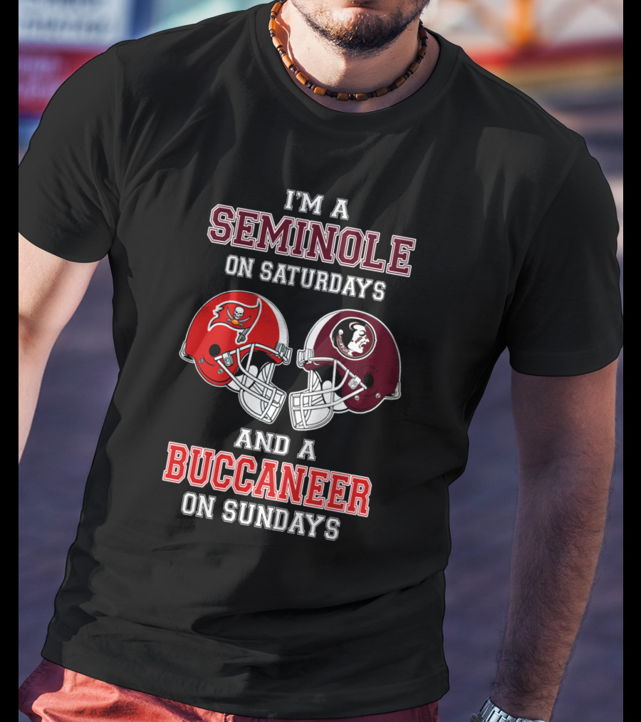 I'm A Seminole On Saturdays And A Buccaneer On Sundays T-Shirt