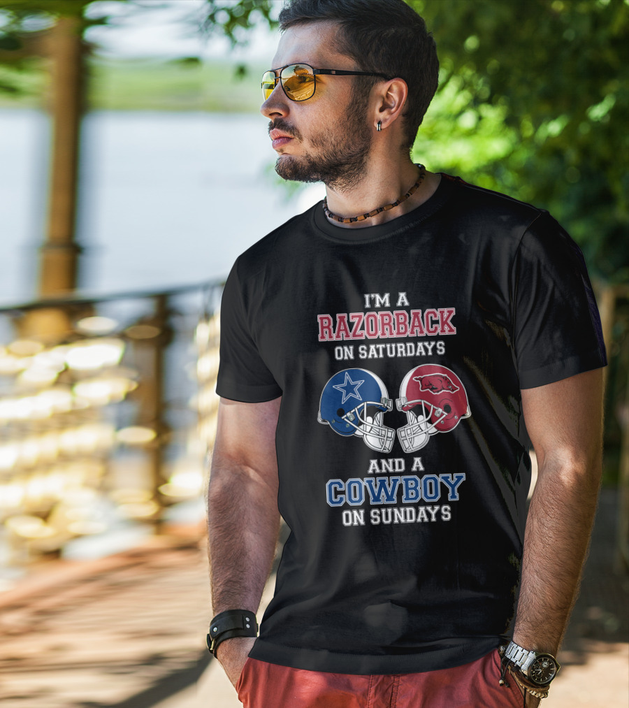 I'm A Razorback On Saturdays And A Cowboy On Sundays T-Shirt