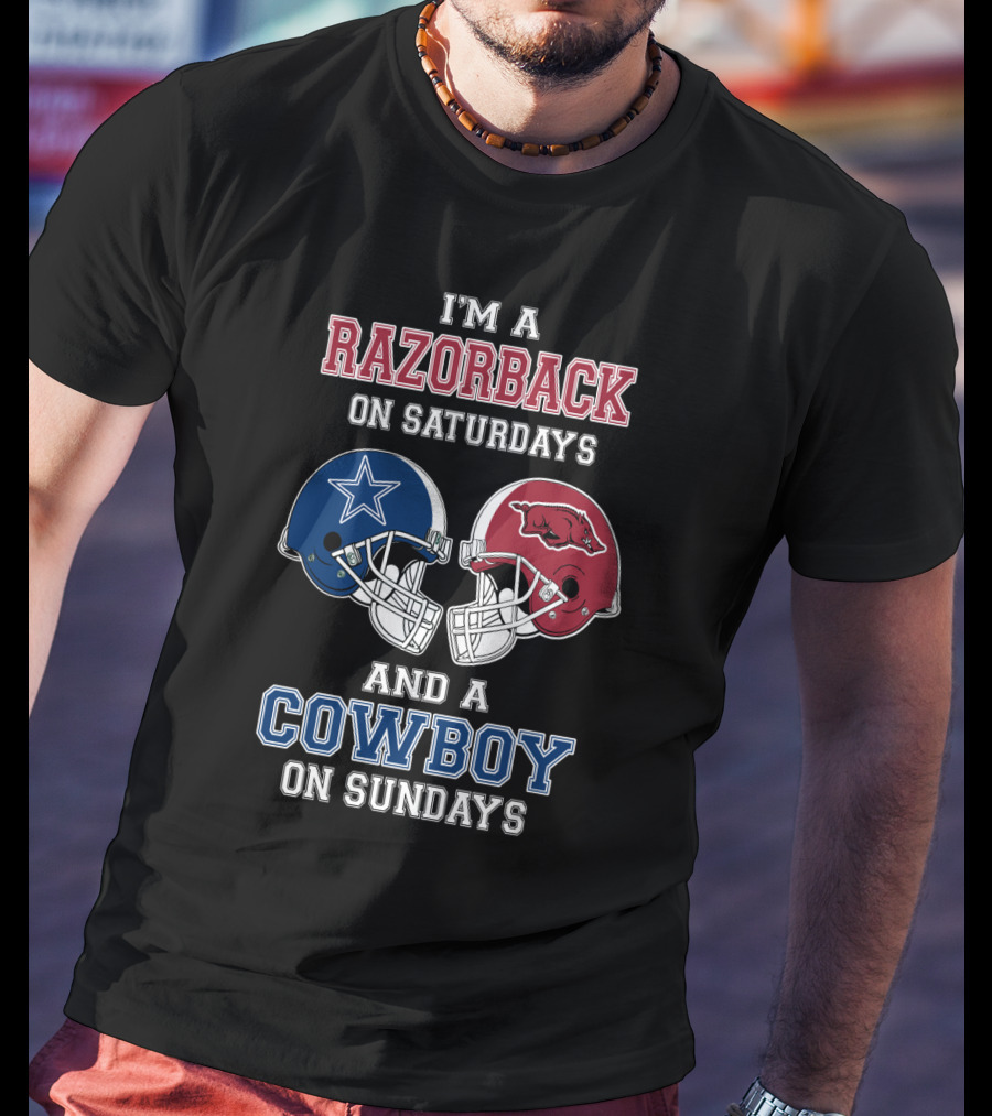 I'm A Razorback On Saturdays And A Cowboy On Sundays T-Shirt