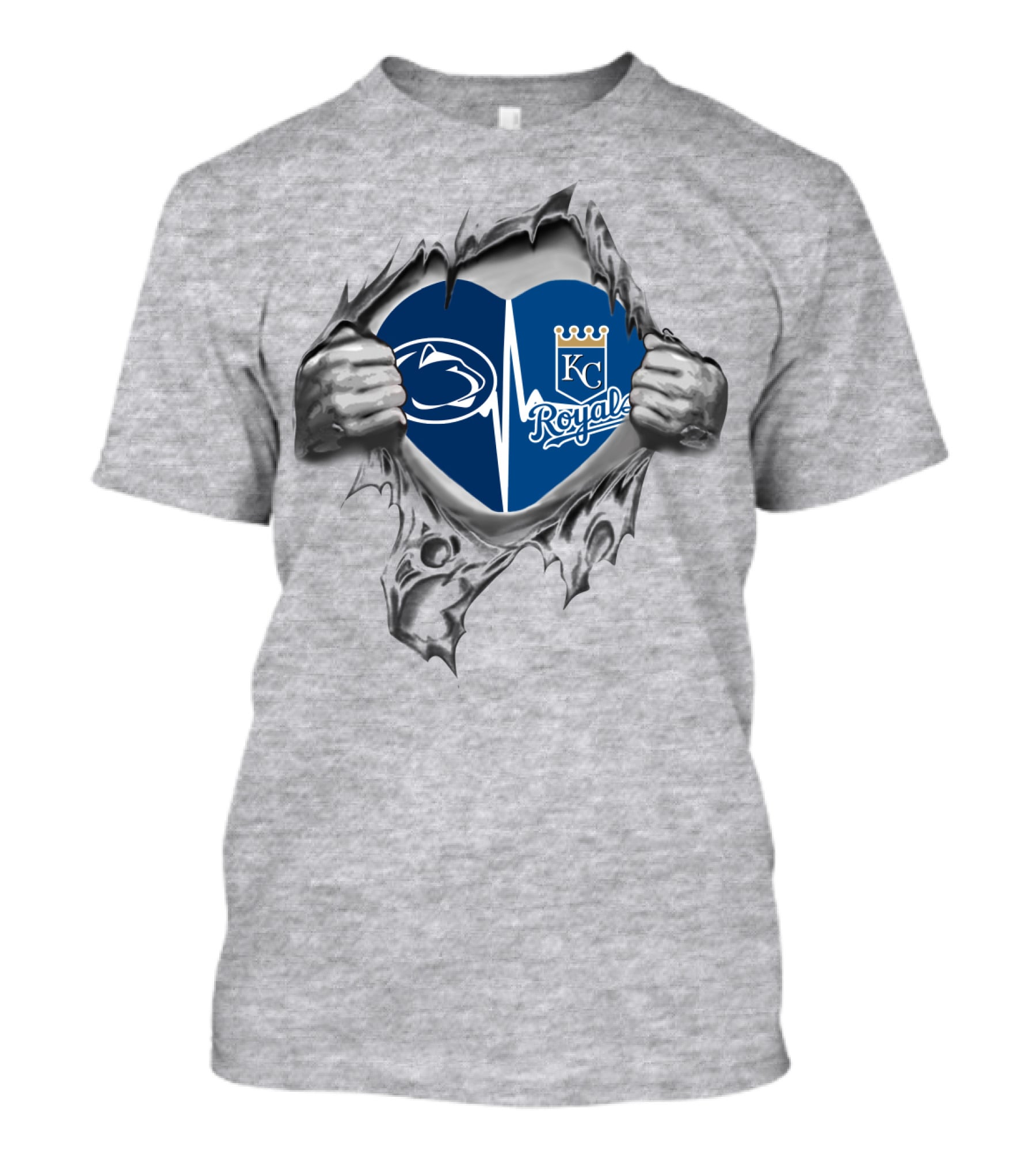Kansas City Royals Penn State Heartbeat T-Shirt
