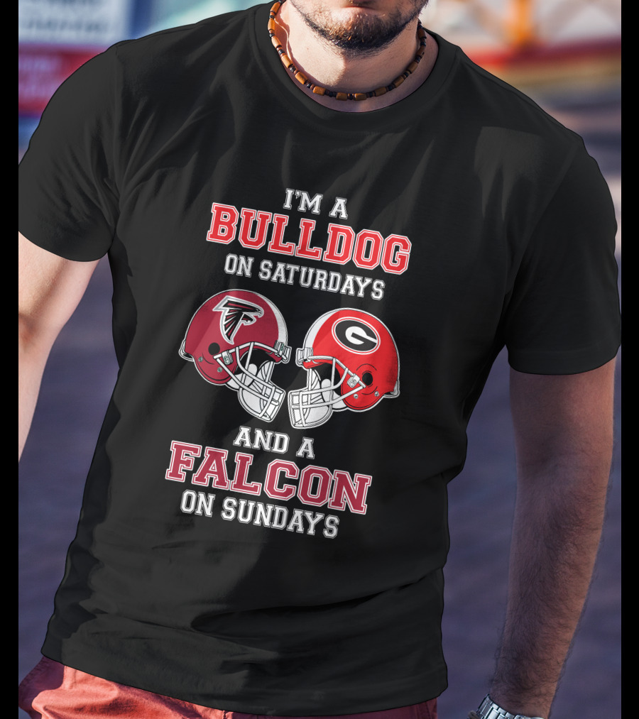 I'm A Bulldog On Saturdays And A Falcon On Sundays T-Shirt