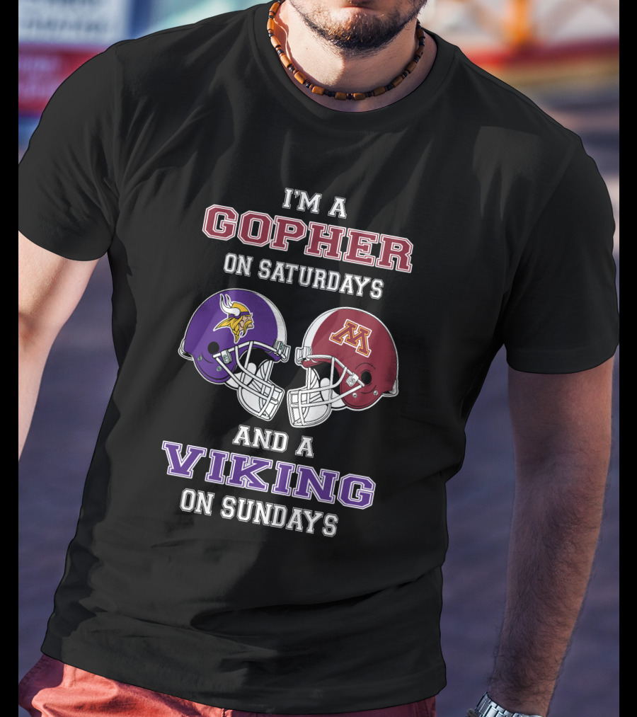 I'm A Gopher On Saturdays And A Viking On Sundays T-Shirt