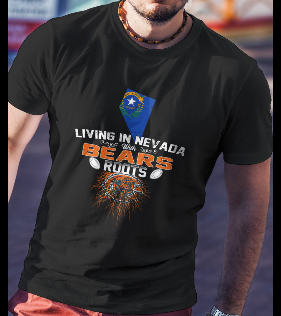 Living In Nevada With Bears Roots Castle Rock Nevada Football Emblem T-Shirt