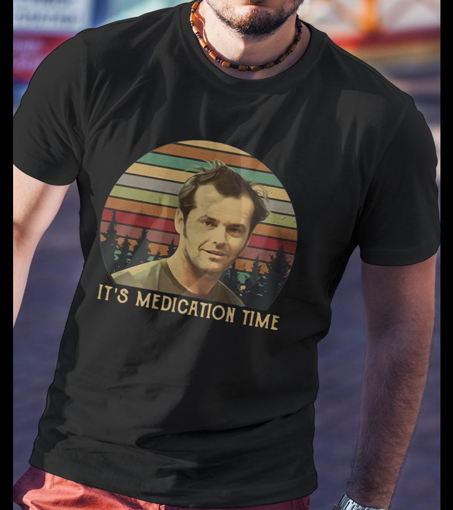 One Flew Over The Cuckoo's Nest It's Medication Time Vintage T-Shirt