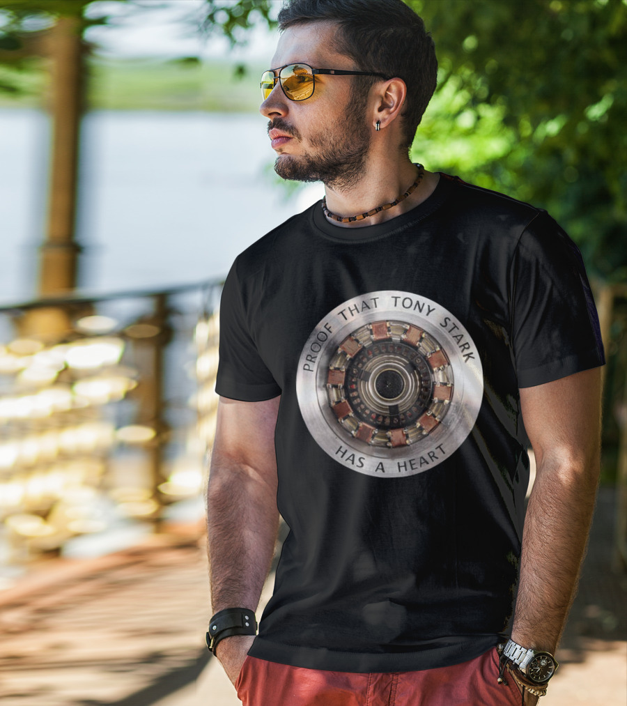 Proof That Tony Stark Has A Heart Arc Reactor T-Shirt