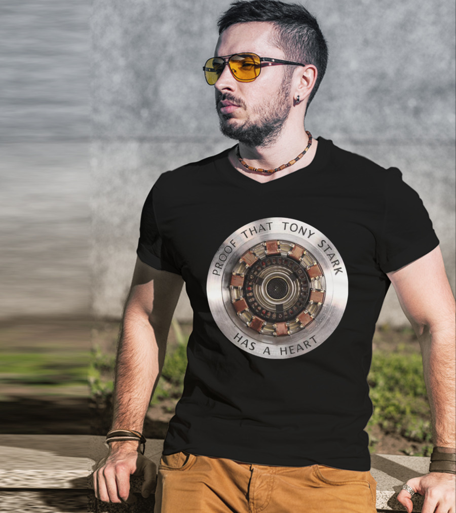 Proof That Tony Stark Has A Heart Arc Reactor T-Shirt
