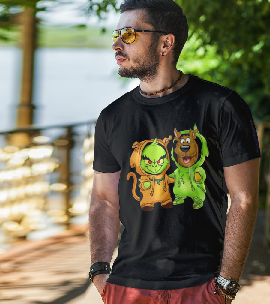 Grinch Scooby Doo Costume Mashup Halloween Crossover T-Shirt