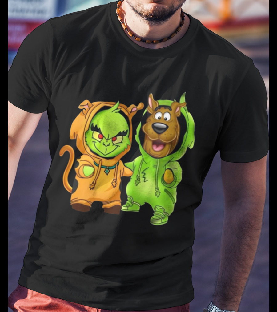 Grinch Scooby Doo Costume Mashup Halloween Crossover T-Shirt