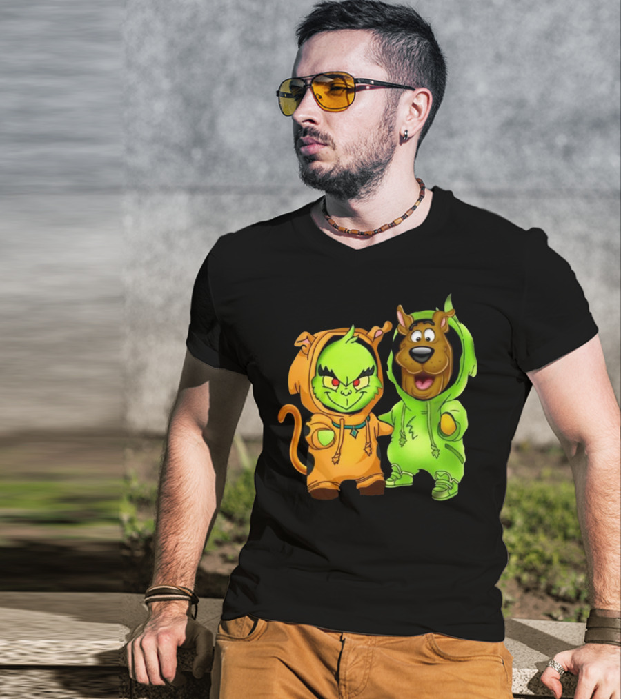 Grinch Scooby Doo Costume Mashup Halloween Crossover T-Shirt