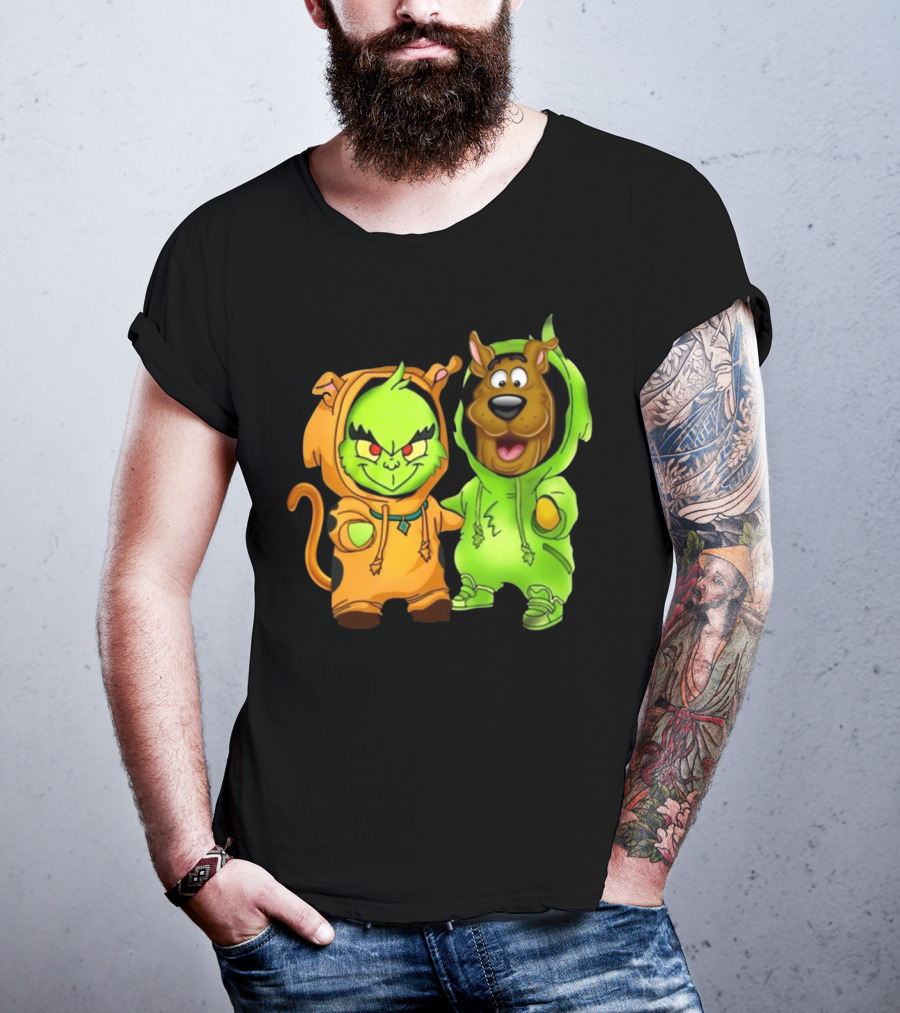 Grinch Scooby Doo Costume Mashup Halloween Crossover T-Shirt
