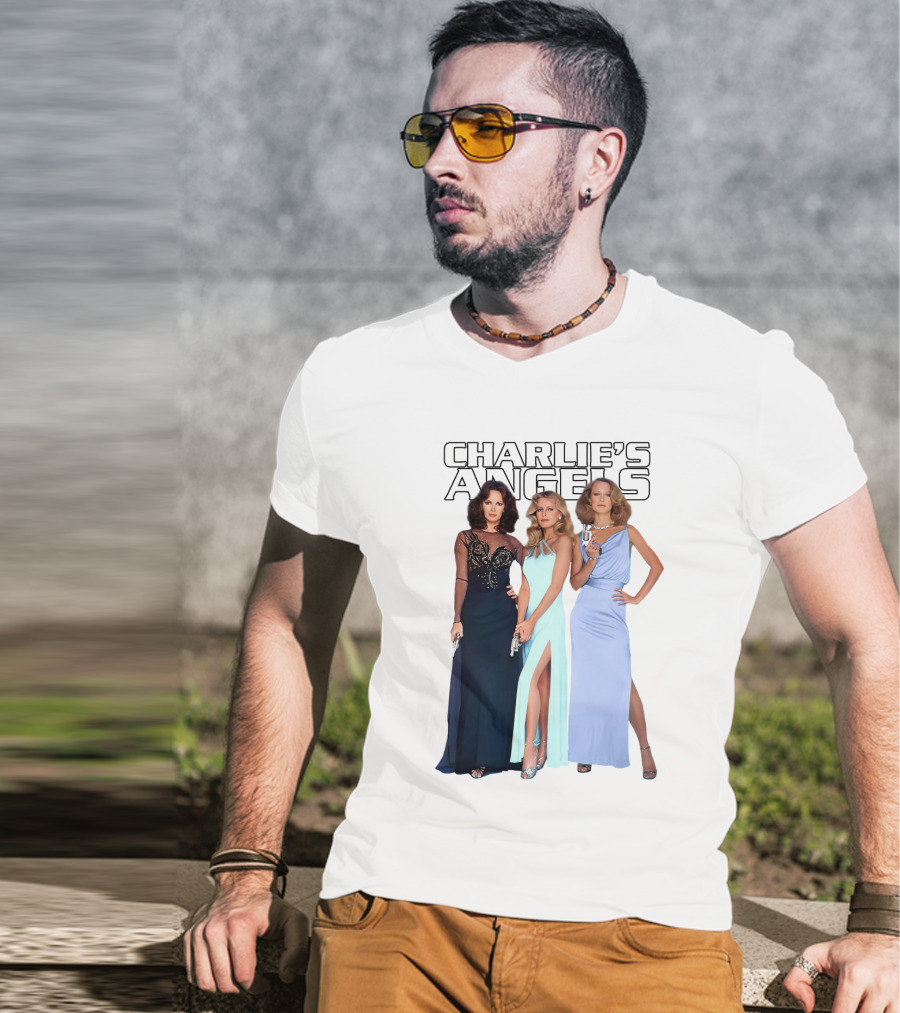 Charlie's Angels Classic Trio In Evening Gowns T-Shirt