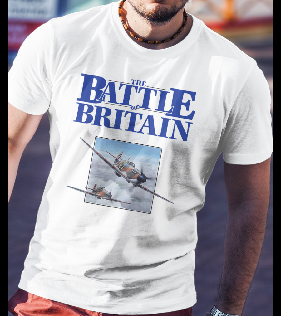 The Battle Of Britain Fighter Aircraft Iconic WWII Scene T-Shirt