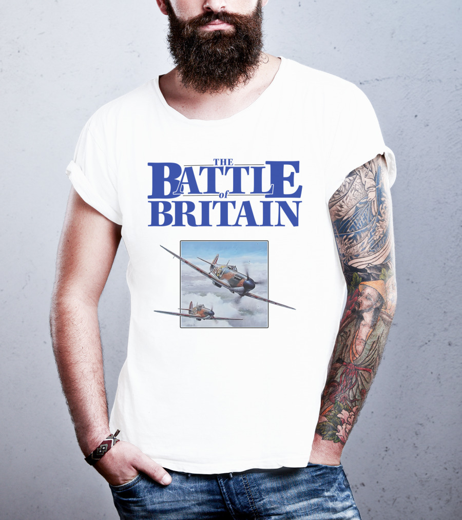 The Battle Of Britain Fighter Aircraft Iconic WWII Scene T-Shirt