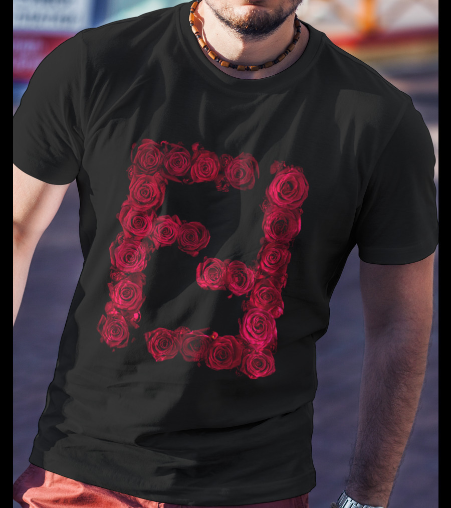 FD Red Roses Block Letters T-Shirt