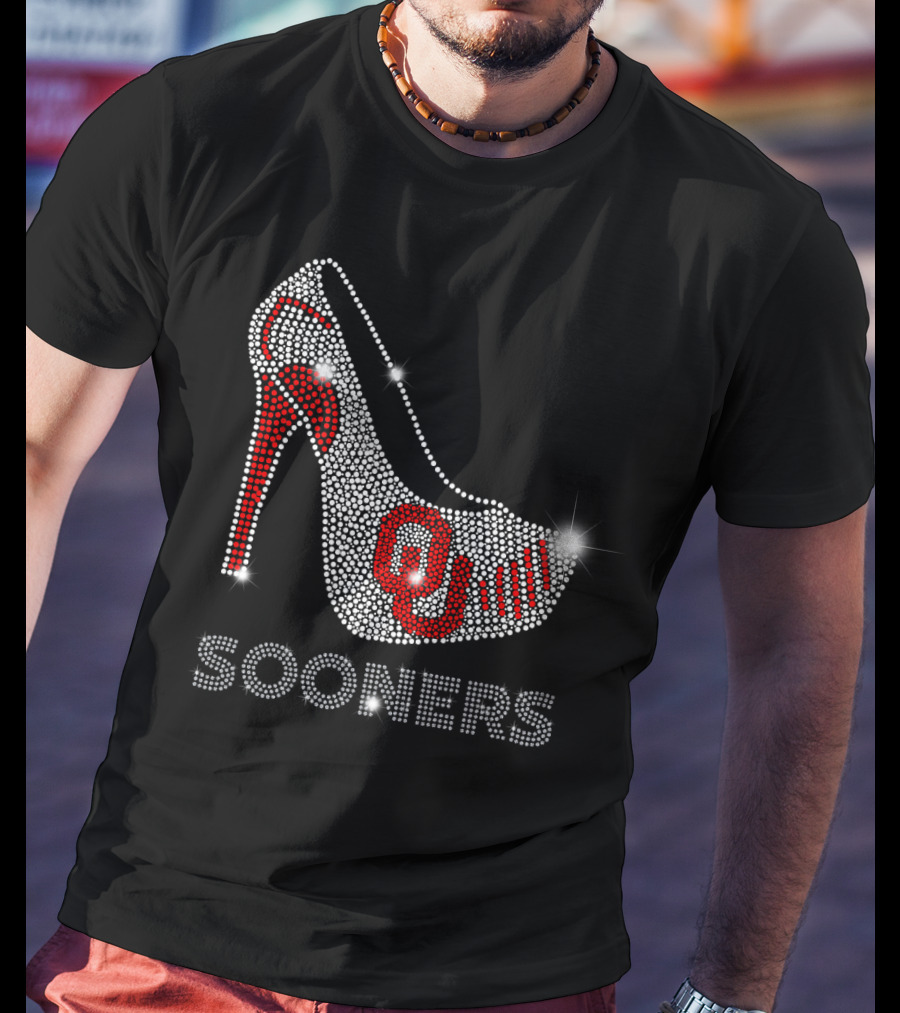 Oklahoma Sooners OU High Heel Sparkle T-Shirt