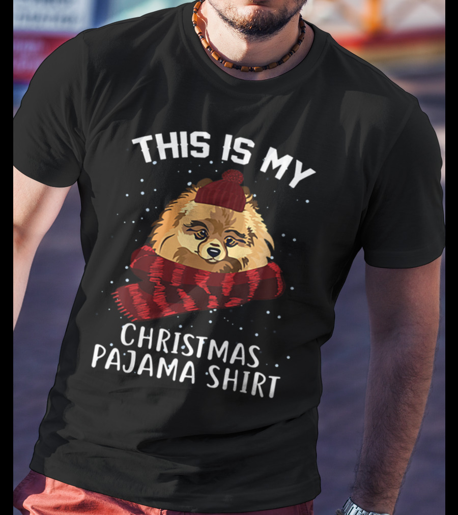 This Is My Christmas Pomeranian Pajama T-Shirt