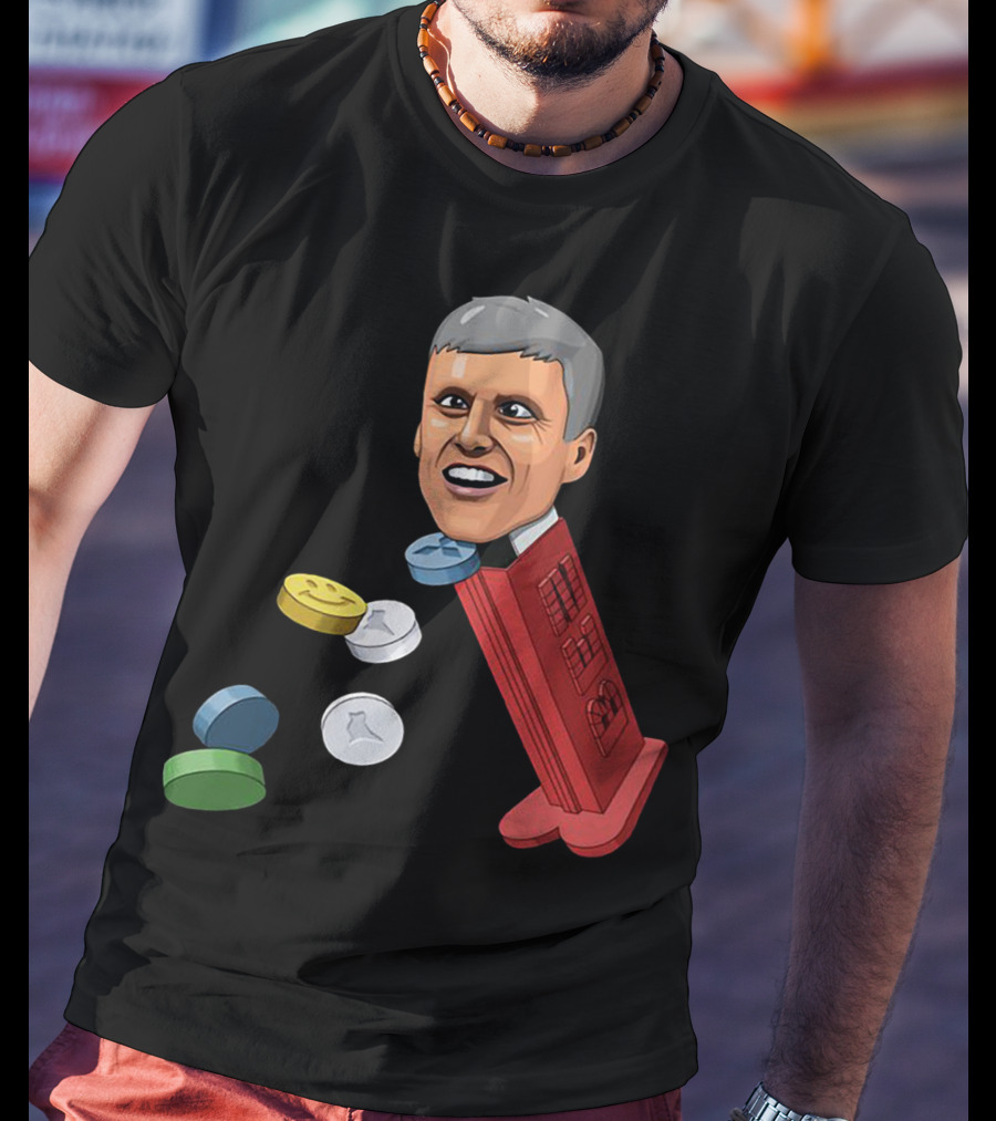 Jim’ll Paint It Dispenser With Flying Colorful Tablets T-Shirt