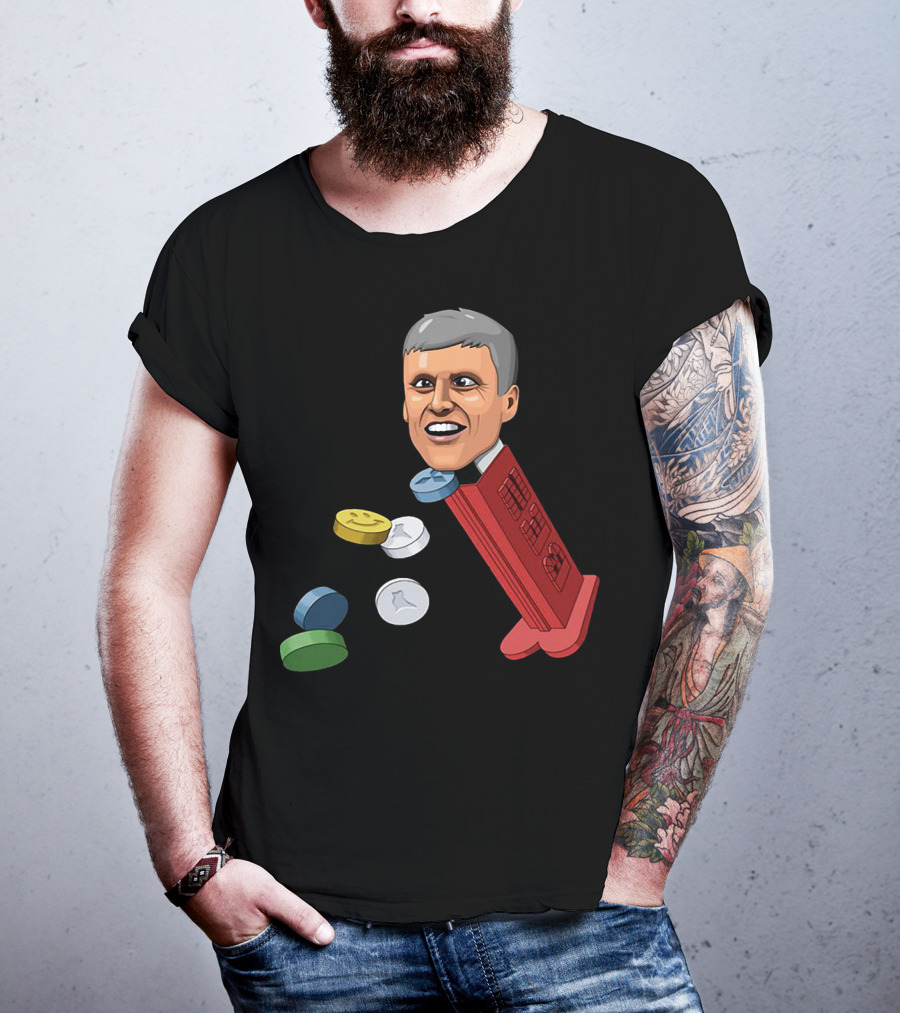 Jim’ll Paint It Dispenser With Flying Colorful Tablets T-Shirt