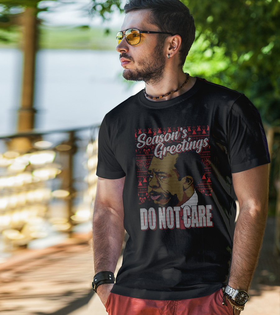 Stanley Hudson Season's Greetings Do Not Care Holiday T-Shirt