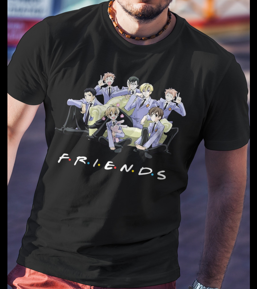 Ouran High School Host Club FRIENDS TV Show Crossover T-Shirt