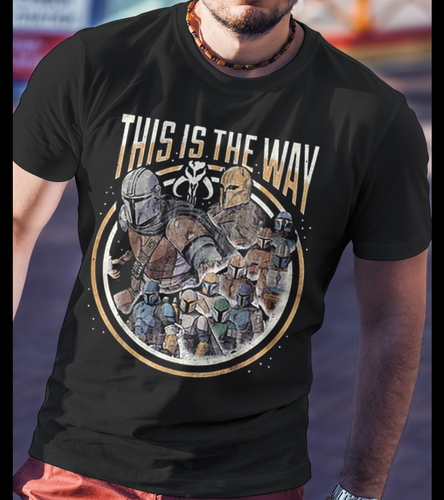 Boba Fett This Is The Way Star Wars Mandalorian Warriors T-Shirt