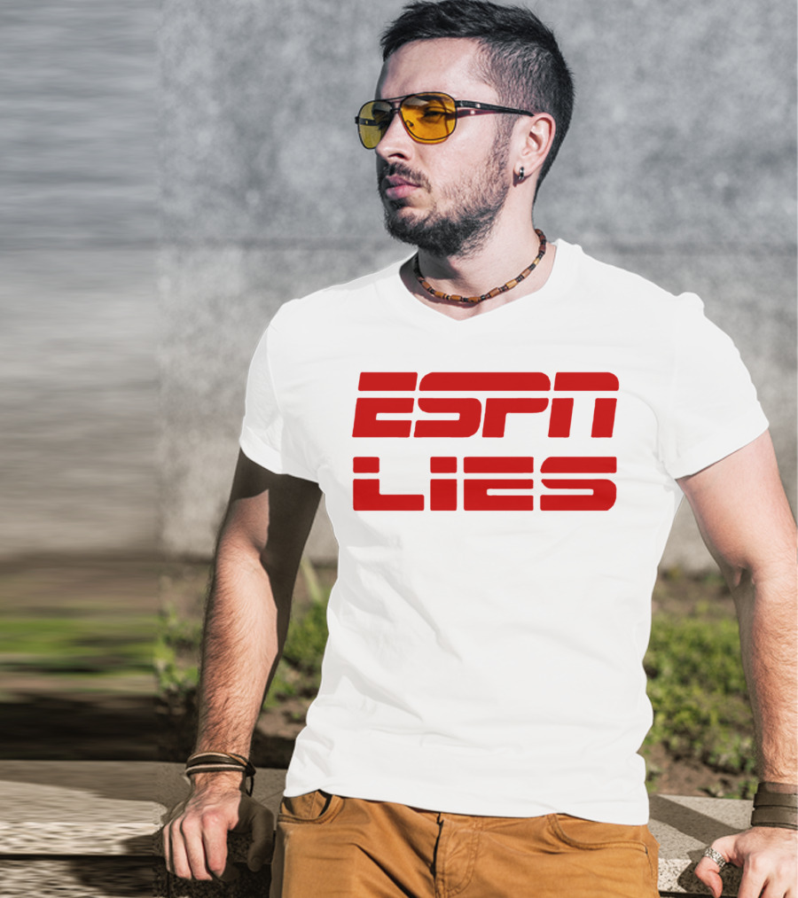ESPN Lies Red T-Shirt