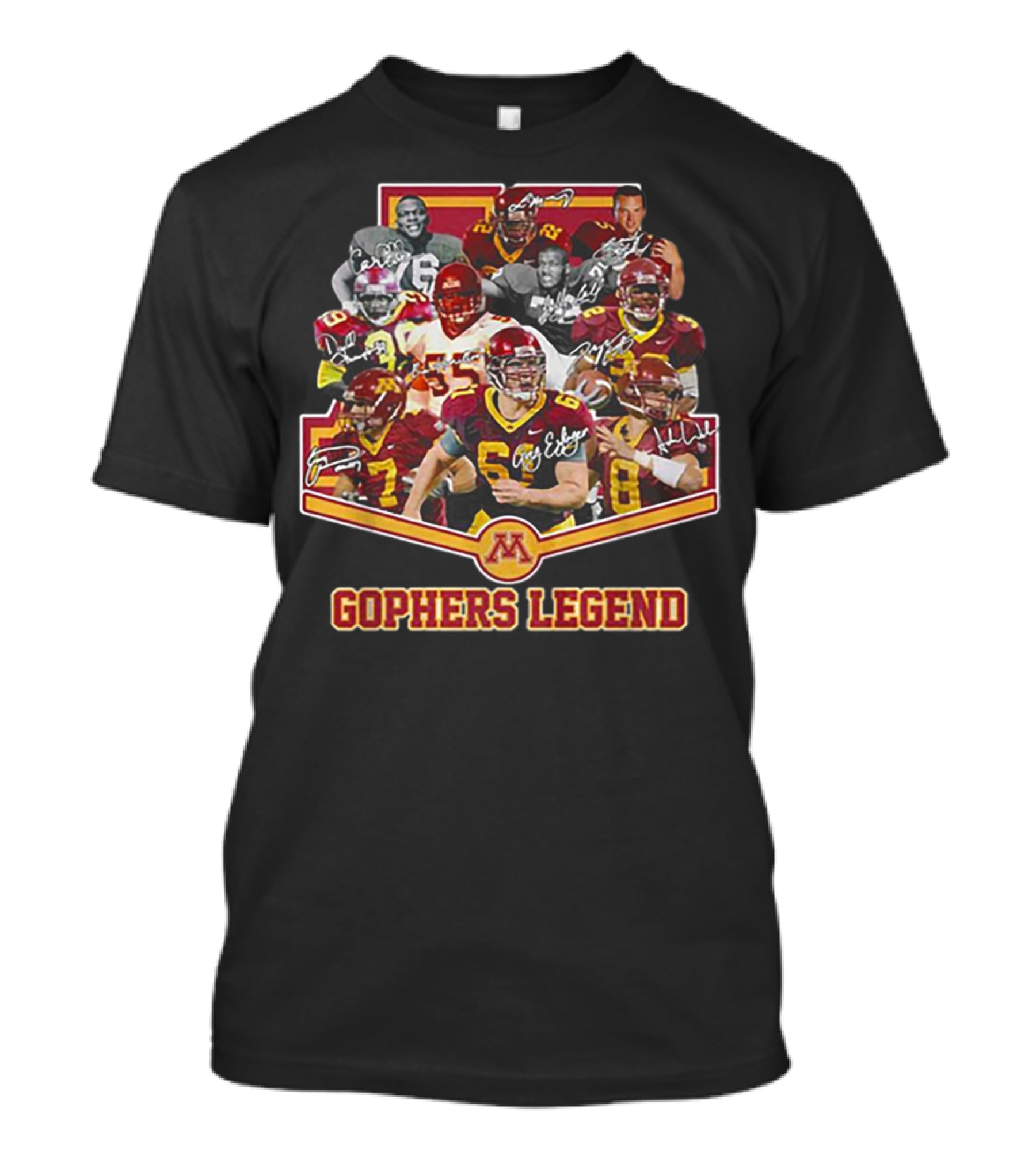 Gophers Legend Minnesota Golden Gophers Signatures T-Shirt