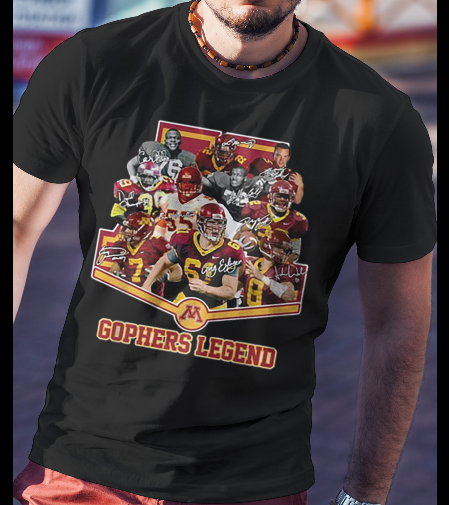 Gophers Legend Minnesota Golden Gophers Signatures T-Shirt