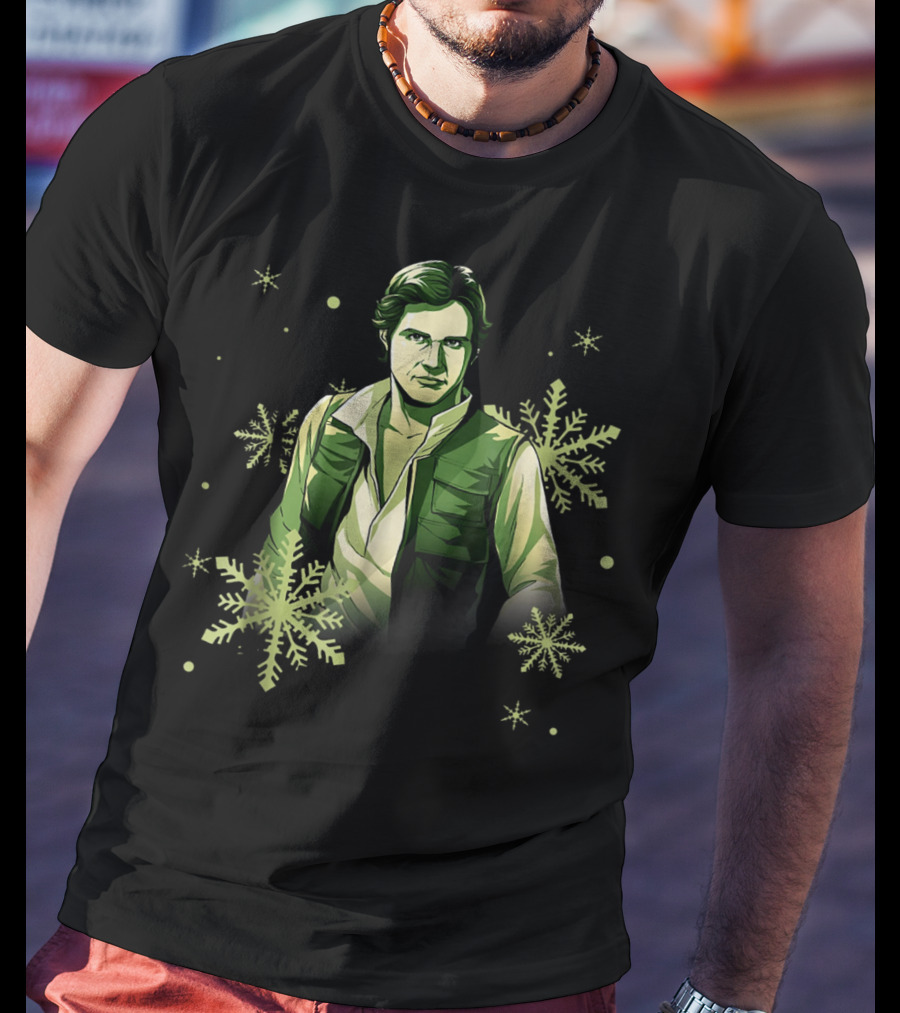 Star Wars Han Solo Christmas Noel Snowflake Fan T-Shirt