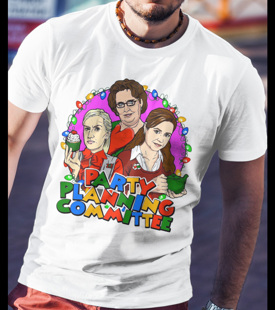The Office Party Planning Committee Christmas Lights T-Shirt