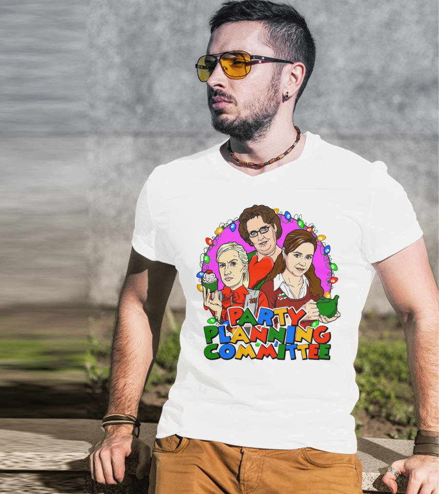 The Office Party Planning Committee Christmas Lights T-Shirt