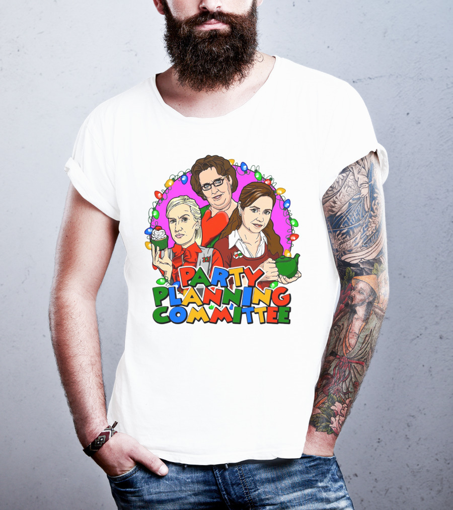 The Office Party Planning Committee Christmas Lights T-Shirt