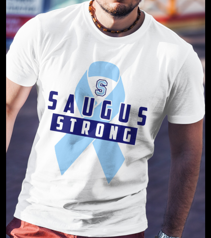 Saugus Strong Blue Ribbon S T-Shirt