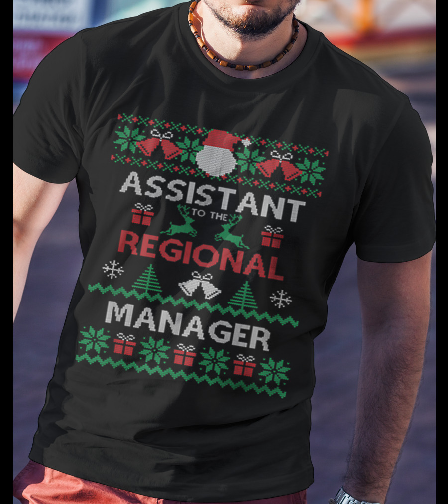 Assistant To The Regional Manager Christmas Ugly T-Shirt