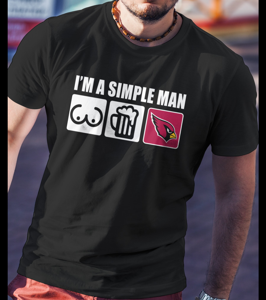 I'm A Simple Man Cardinals Iconic Symbols T-Shirt