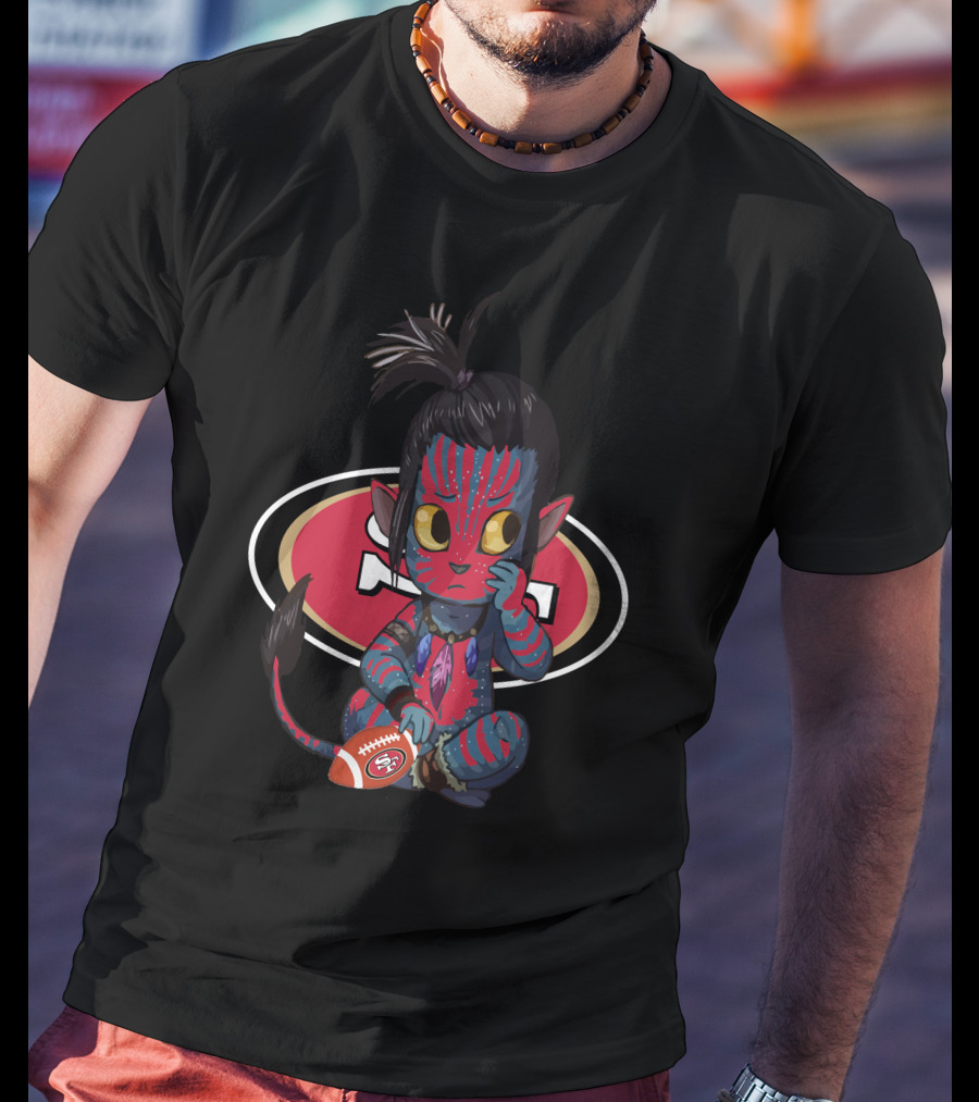 Avatar Meets 49ers NFL Team Football Crossover T-Shirt