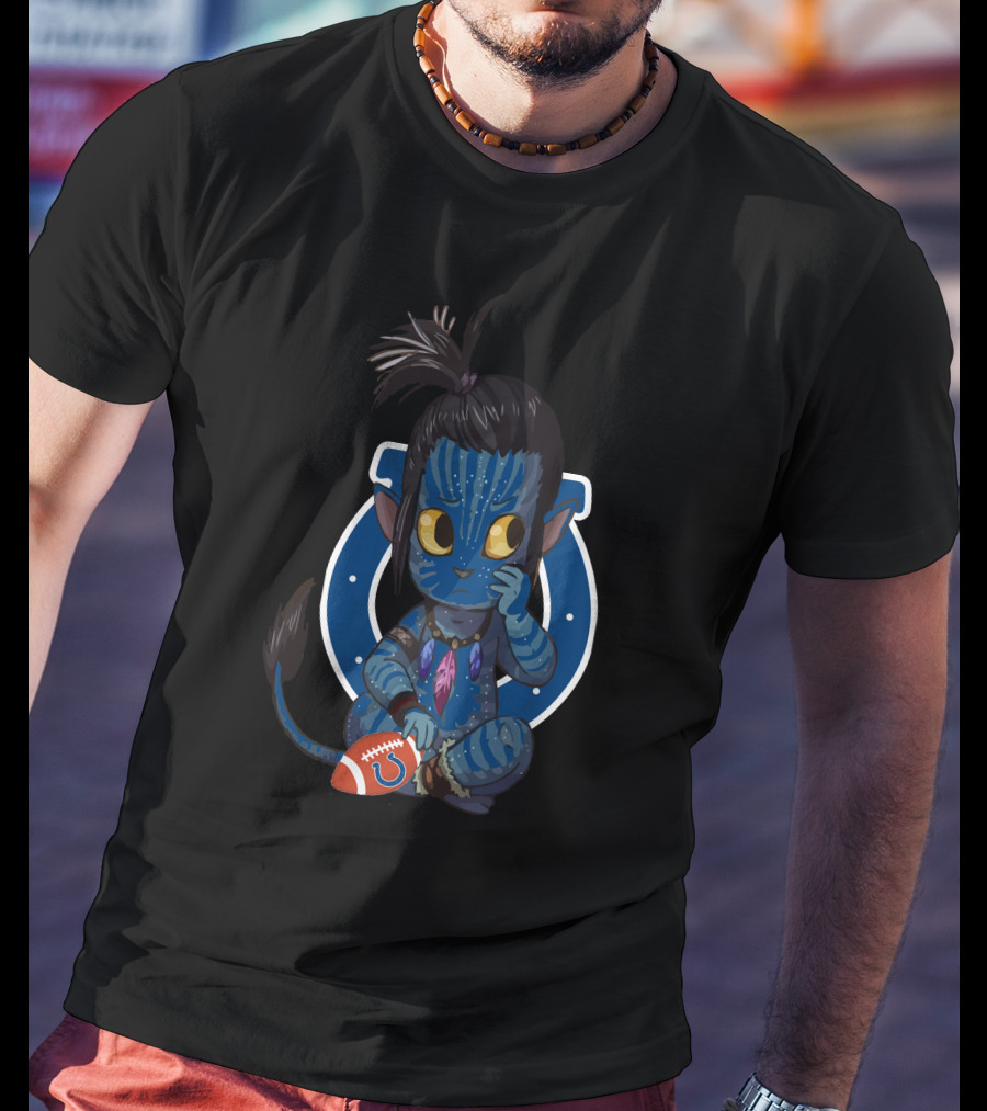 Colts Avatar Alien Football Character Fusion T-Shirt