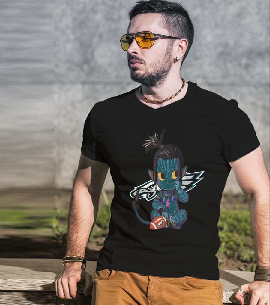 Philadelphia Eagles Avatar Na'vi Crossover Football Fan T-Shirt