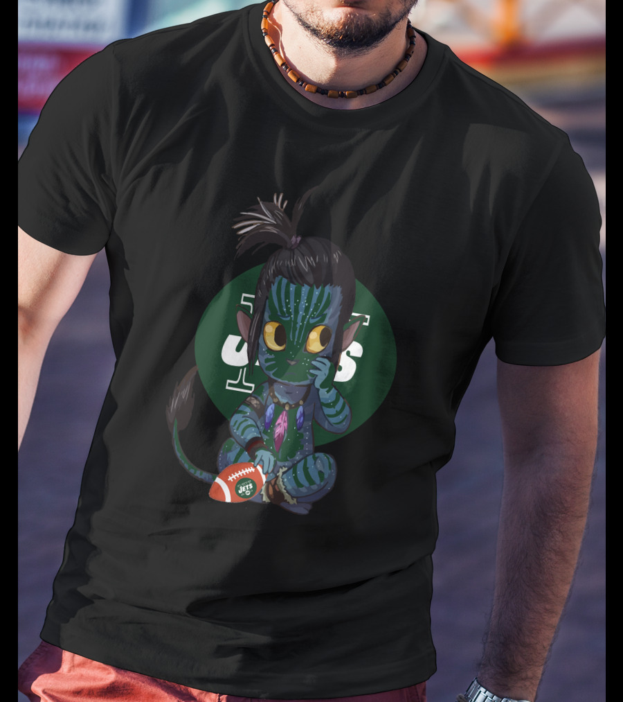 Avatar Jets Chibi Figure Holding Football T-Shirt