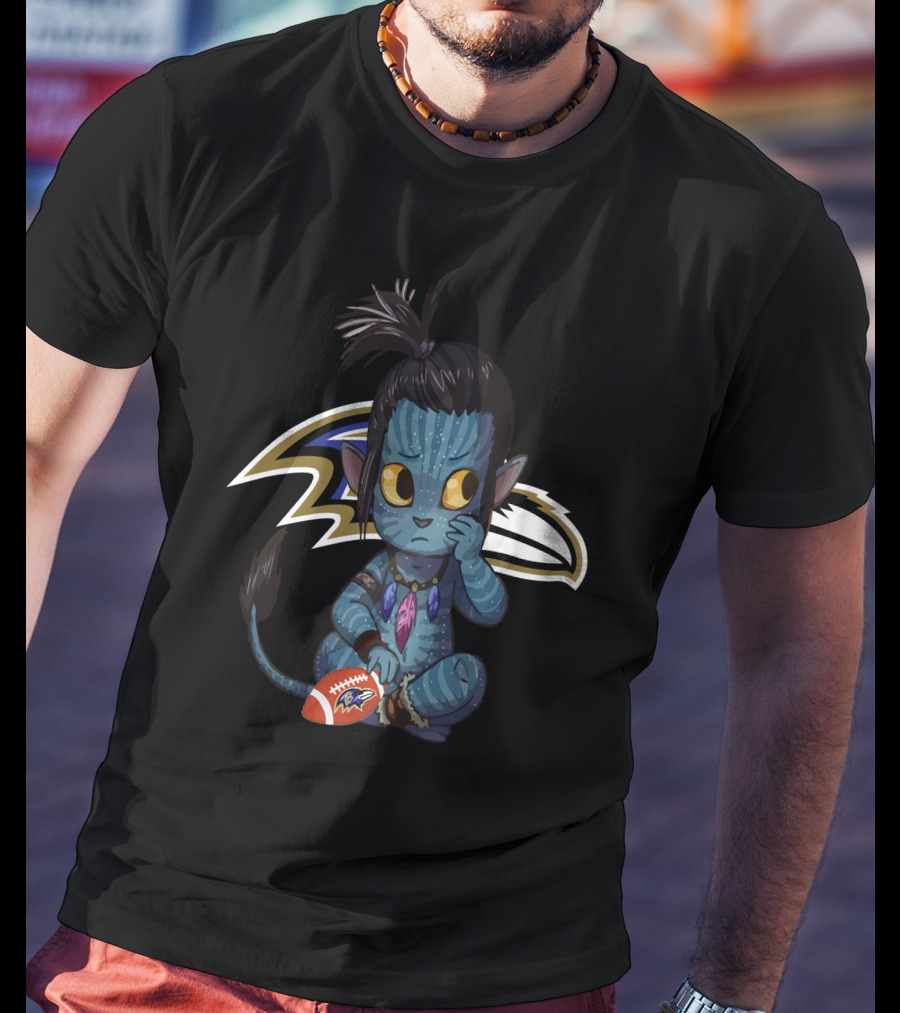 Avatar Ravens Football Character T-Shirt