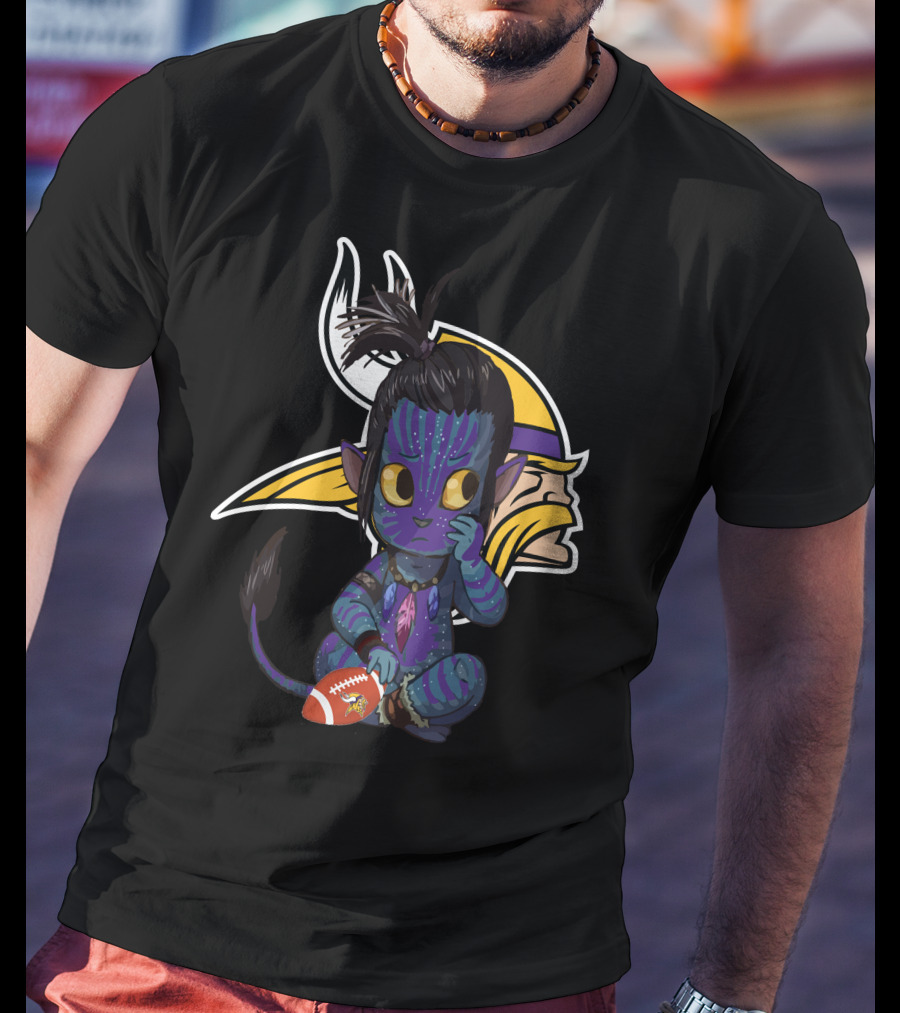 Avatar Vikings NFL Football Fusion T-Shirt