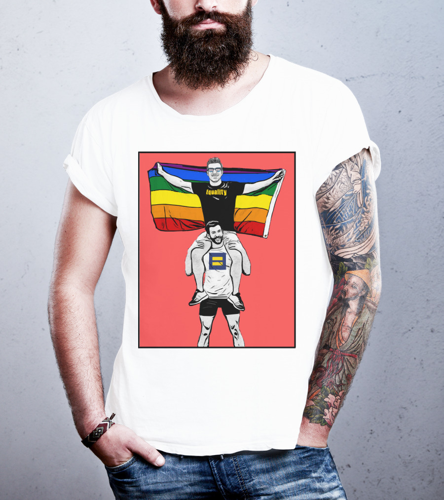Equality Pride Flag Human Rights Campaign T-Shirt